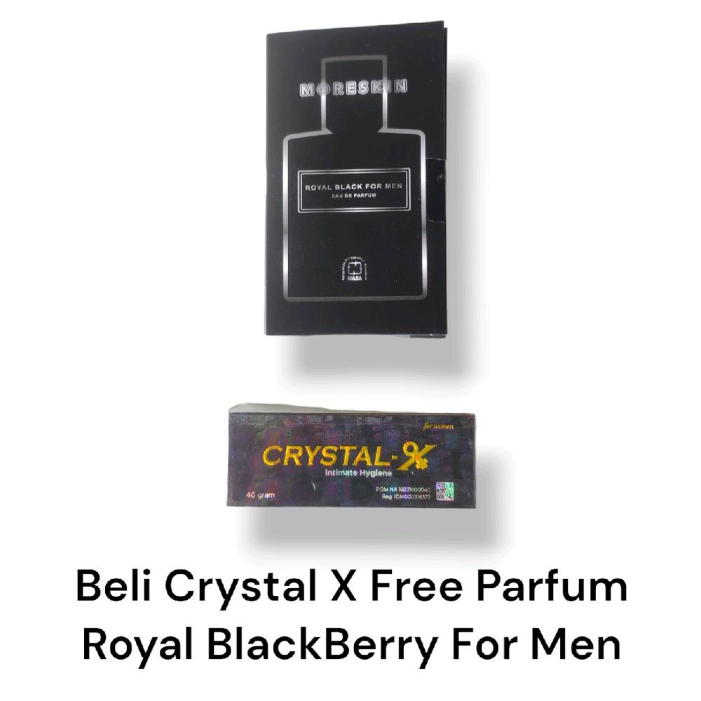 viral CRYSTAL X NCX ORIGINAL - SETIAP PEMBELIAN CRYSTAL X FREE PARFUM ROYAL BLACK FOR MEN pembersih kewanitaan feminine hygiene sabun untuk
