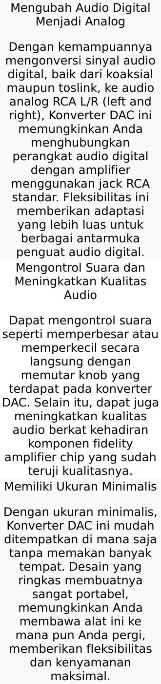 Audio Konverter DAC Audio HiFi Coaxial Toslink ke 3.5mm AUX RCA - AV-C6 Audio Konverter DAC Audio HiFi Coaxial Toslink ke 3.5mm AUX RCA - AV-C6