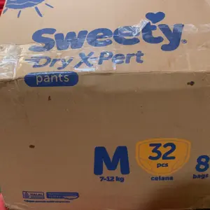 [4 BALL] Sweety Bronze Dry X-Pert  - Popok Bayi Perekat / Baby Tape Diaper / Popok Bayi Celana / Baby Pants Diaper - All Size - (NB-XXL) - Big Pack