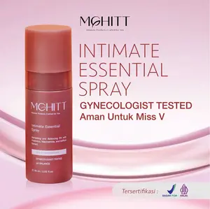 MGHITT Intimate Essential Spray BPOM Halal - Parfum Area Kewanitaan Pencerah Miss V Anti Keputihan & Bau Tak Sedap | Spray Intimate PH Balance Niacinamide Lactobacillus Spray Penghilang Bau Seharian Segar & Lembut