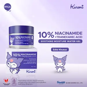 Pipiqiu 10% Niacinamide + Tranexamic Acid Extra Bright Skin Barrier Moisture Gel Kuromi Seriesn 30gr (PMKU 30gr) Moisturizer