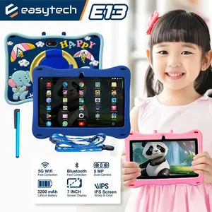 Tablet Android Anak Easytech E13 / Tablet Android Belajar Edukasi Anak Layar Sentuh Edukasi IPS Screen 7 inch WIFI Hotspot Kids Pen Toy paket  tablet