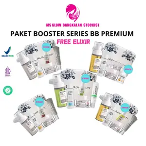 MS GLOW - PAKET BOOSTER SERIES BB PREMIUM FREE ELIXIR