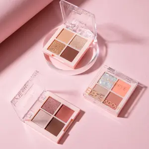 Saniye Eyeshadow Palette E0435 4 Warna Glitter High pigmented