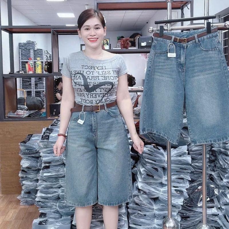 QuầN JEANS lửng viền  VIP 1, quânf jeans nữ Quần bò nữ 5
