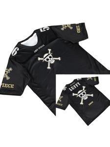 Camiseta de 2026 con temática de One Piece y estampado de anime, estilo retro y deportiva, transpirable para el verano, modelo de Bandai para role play y camiseta de fútbol