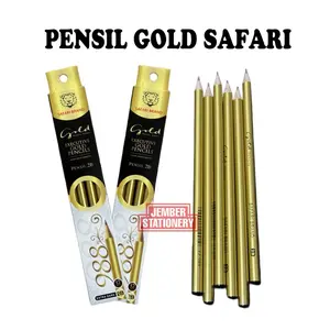 (12pcs) Pensil Safari Gold 988