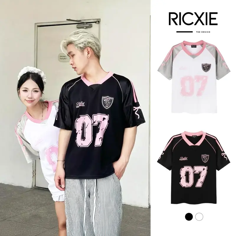 Áo Thun Nam Nữ RAPLAN07 - Top From Rộng Unisex Menswear Cổ Tròn áo phông nữ form rộng áo phông Nhung 0