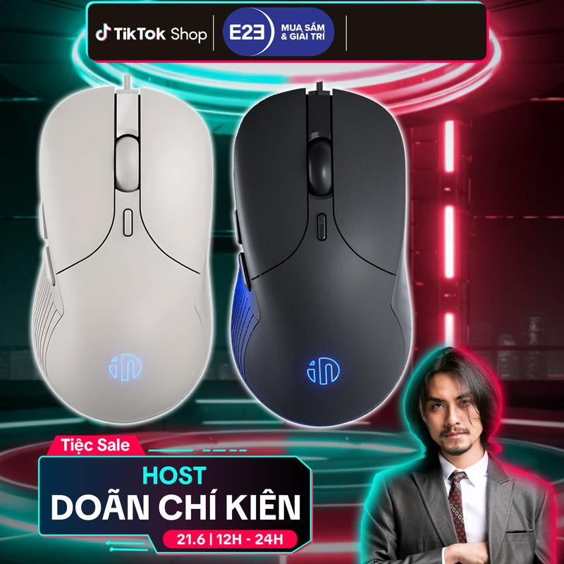 [ Sidotech x Doãn Chí Kiên ] Chuột gaming máy tính SIDOTECH INPHIC B2 silent tắt tiếng chông ồn có dây chơi game fps moba dpi 8800 dpi hỗ trợ macro qua app điều chỉnh