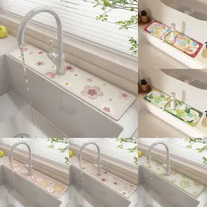 Sink Faucet Drain Pad Table Mat Absorbent Kitchen Sink Mat Toilet