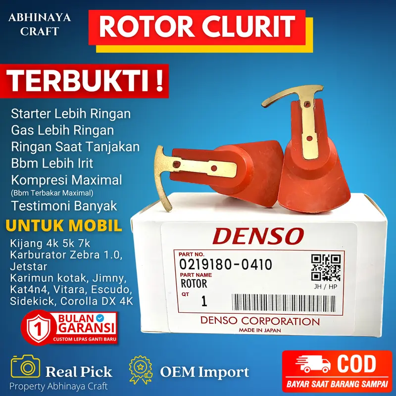 ROTOR CLURIT CELURIT PACUL SPAREPART MOBIL KIJANG PLATINA SUPER GRAND KARIMUN KOTAK JIMNY VITARA 5K 0