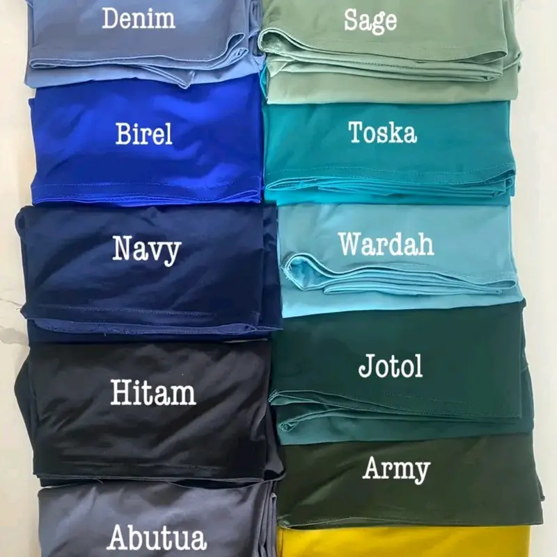 Hijab Bergo Sporty Malay Instan Non Pet, Hijab Daisy Non Ped Size M-L Hijab Malay Jersey, Kerudung Muslim Wanita Khimar Syari Non Ped Ceruty Dewasa 6