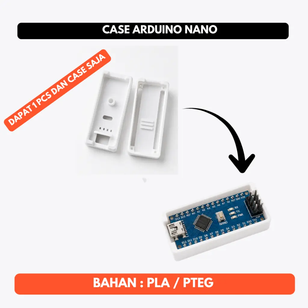 Casing Case Arduino Nano 3D Print Box Pelindung Board