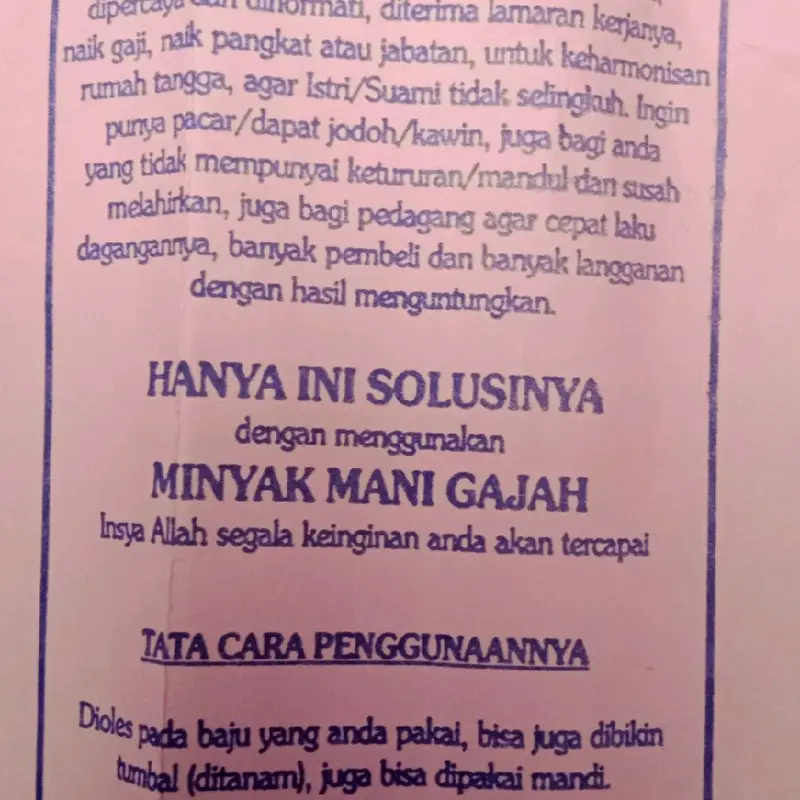 Minyak Wangi Mani Gajah Super Original / Minyak BP / Minyak Ashn 3