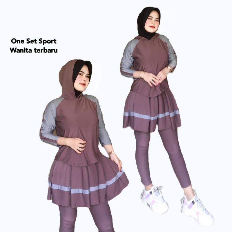 Product Introduction of TERLARIS!!! BAJU SET OLAHRAGA SPORTY BAHAN JERSEY SEUPER MATT PREMIUM // SET OLAHRAGA MUSLIM // PAKAIAN OLAHRAGA SET MUSLIM JERSEY ADEM // CELANA ROK OLAHRAGA SET MUSLIM // WARNA HITAM VANHOTEN ELEKTRIL TAOPE NAVY UKURAN ALL SIZE JUMBO XXXL 2