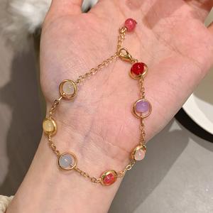 Gelang Batu Permata Bertuah, SUNQ, Panjang Boleh Laras, Gelang Pesona Rantai Bangles Barang Kemas Bracelets