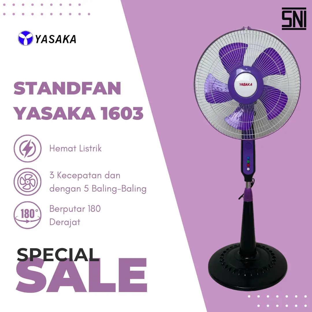 Yasaka Standfan 1603 Kipas Angin  | 16 Inch