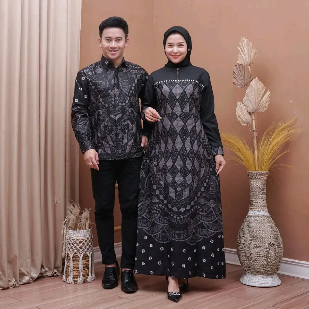 copel batik keluarga|copel toples sogan|copel lebaran|copel full katun Gamis Keluarga