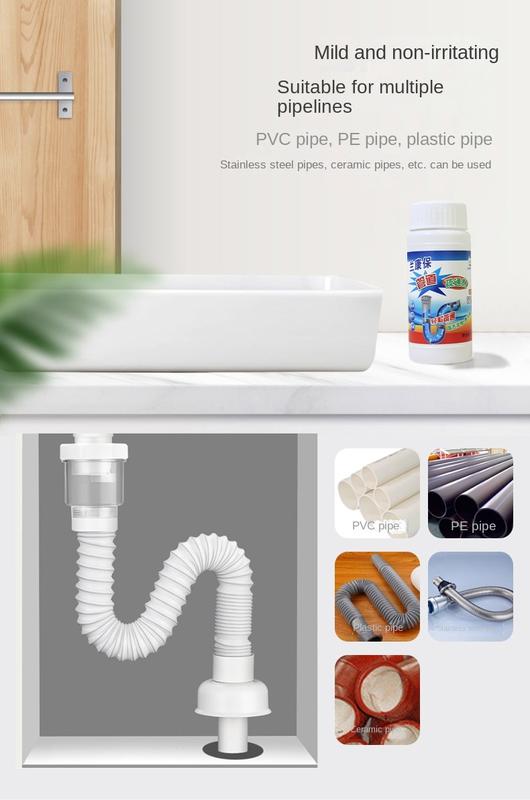 Product Introduction of [SG SELLER] Magic kitchen sewer pipes Drain Cleaner deodorant strong pipeline dredge agent toilet to clear，Sink Drain Cleaner Chemical for Kitchen Toilet Pipe Dredging 7