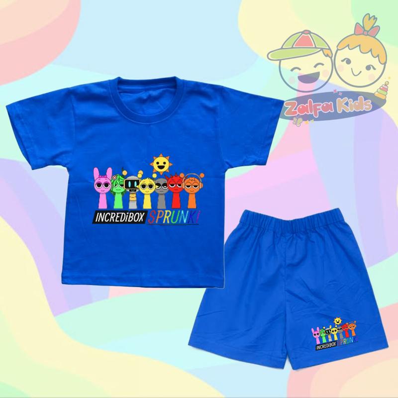 Product Introduction of Setelan Anak Sprunki Incredibox Karakter Setelan Kaos & Celana Anak One Set 2