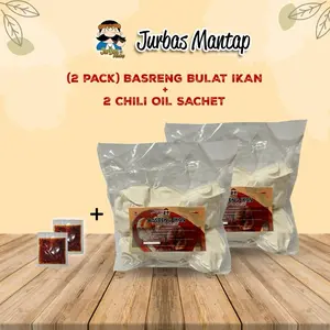 Basreng ikan  [2 pack] + 2 chili oil sachet juragan basreng