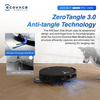 Gambar Ecovacs DEEBOT T50S PRO OMNI BLACK Robot Vacuum | 81mm Ultra-Thin Design | TruEdge 2.0 Adaptive Edge Cleaning | AIVI 3D 3.0 OMNI-Approach Technology | ZeroTangle 3.0 dari Ecovacs Indonesia Kota Tangerang 5 Tokopedia