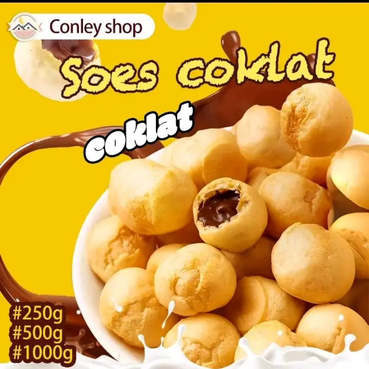 Snack Soes Coklat Colat Meler dengan Isian Coklat yang Menggoda - Food, Chocolate Cemilan