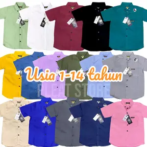 Kemeja Polos Anak Laki-Laki Usia 1-14 tahun kemeja Anak Cowok