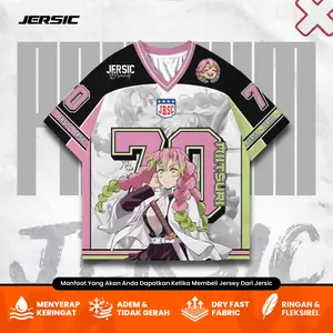 Jersey Demon Slayer Kanroji 70 Anime Unisex Oversize Streetwear Bahan Adem Dry Fit - Jersic