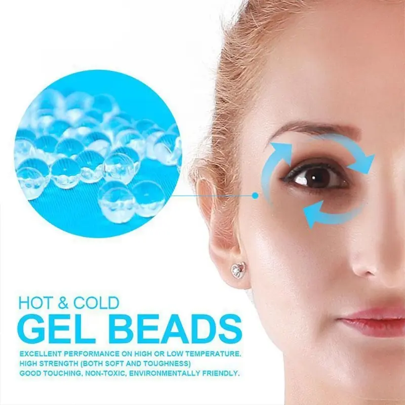 Hot & Cold Gel Sleeping Beads Eye Mask - Penutup Kompres Mata Panas & Dingin 5