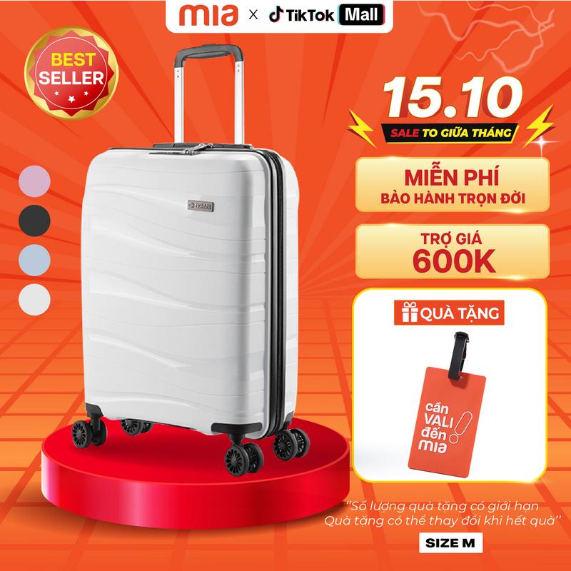 [GIÁ KỊCH SÀN] Vali du lịch Pisani LANI Size M - 24 Thân nhựa PP hạn chế bể vỡ tốt, bất chấp mọi va đập, khoá số TSA chuẩn quốc tế, BẢO HÀNH MIỄN PHÍ TRỌN ĐỜI