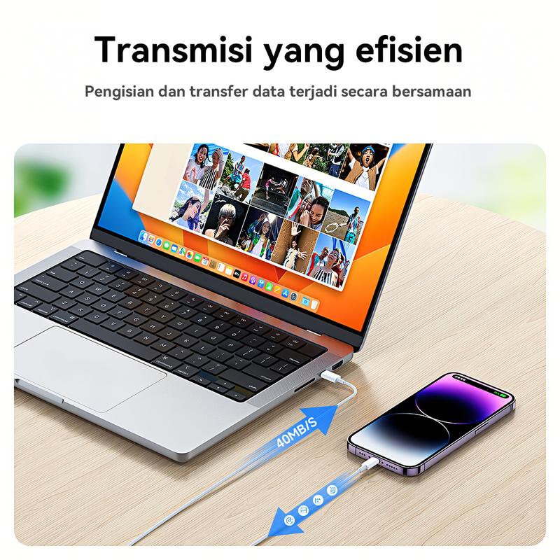 Kabel Data DC03 Type-C to Type-C PD Quick Charge 1M TPE Kabel 30W kompatible pada Mobile Phone 6
