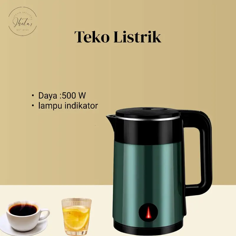 Teko Listrik  Ecology Stainless Steel Electric Kettle Pemanas Air Electric Kettle 2,3L 0
