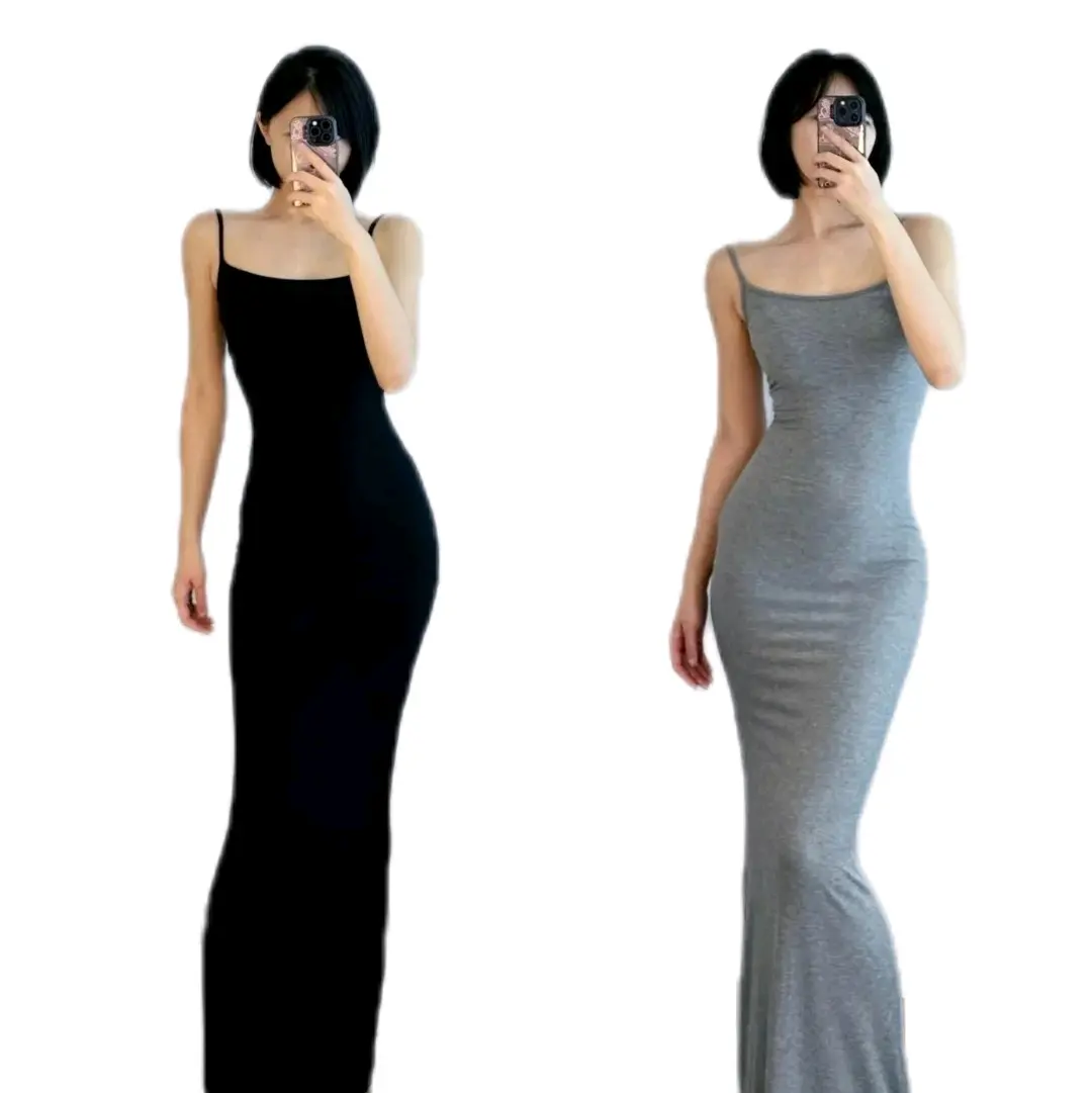 Dress Panjang Tank Top Bahan Spandek TERBARU | Casual Wanita