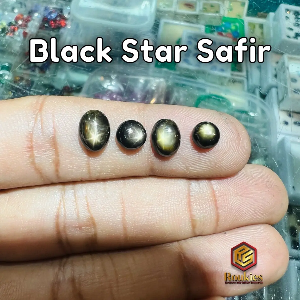 [HANYA BATU] Natural Batu Black Star Safir 6 Star