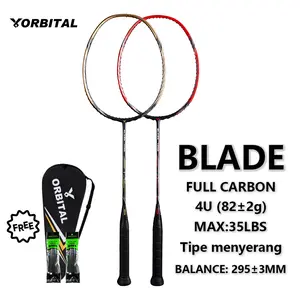 ORBITAL BLADE RAKET BADMINTON FULL CARBON MAX:35LBS 4U (82±2g) Tipe Menyerang Balance 295±3MM