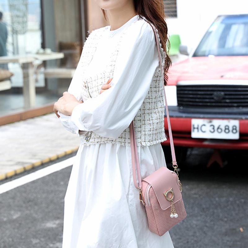 Product Introduction of Beg Bahu Mini Crossbody Wanita Dompet Telefon Bimbit Zip dengan Tali Bahu Boleh Laras, Sesuai untuk Perjalanan, Membeli-belah, Bersiar-siar, Bekerja, dan Berjalan Coklat Merah Bags Selempang 11