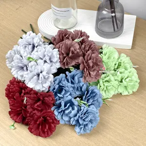 Bunga Carnation OF Anyelir Cabang 5 Artificial Buatan Home Decor Hiasan Dekorasi Pelaminan