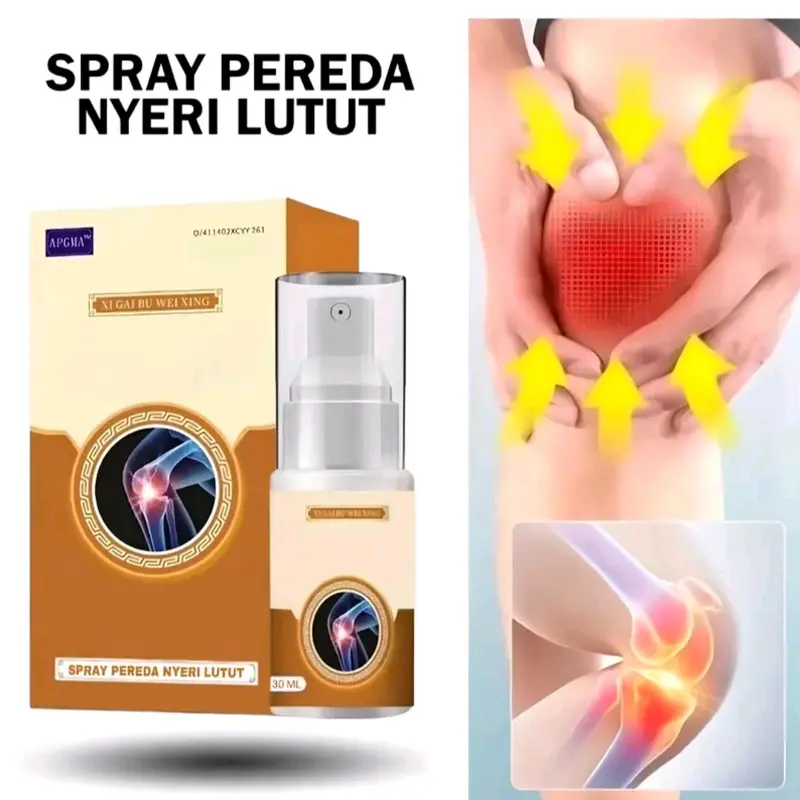 Spray Cooling Gel - Spray Pereda Nyeri Lutut Membantu Hilangkan Sakit Area Lutut Bahu Leher Pinggang dan Asam Urat 3