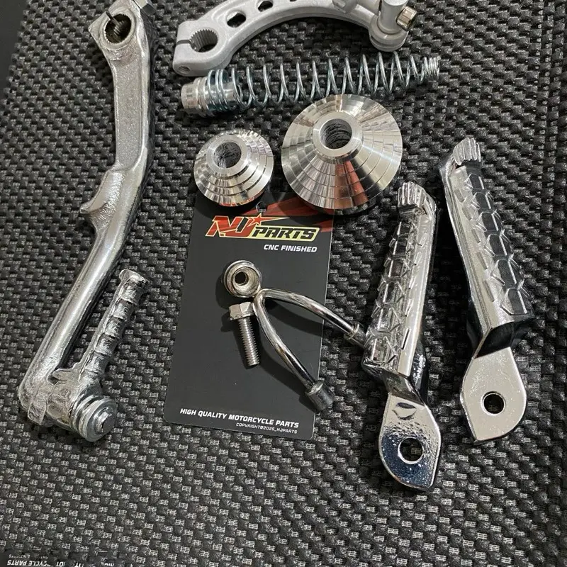 paket mewah chrome honda matic engkol, step, paha rem honda yamaha matic mio sporty/smile beat scoopy genio vario Motorcycle Kendaraan 3