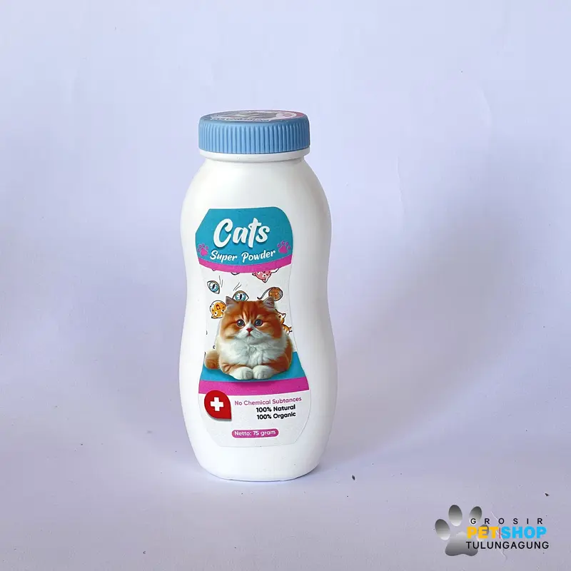Bedak Kucing Anti Kutu Dan Jamur Super Powder Wangi  75gr 4