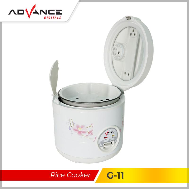 Advance G-11 Rice Cooker 1.2L Magic Com 380W Penanak nasi Tutup Kaca Transparan 3