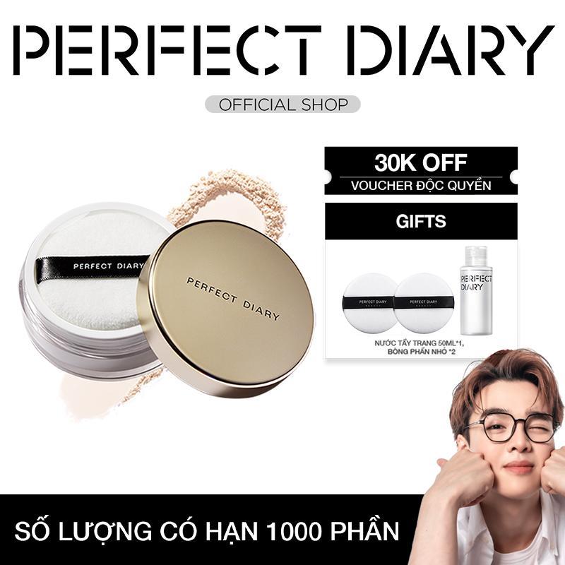 【Tun Phạm x PERFECT DIARY Phấn Kiểm Soát Dầu Nhẹ, Nhật Ký Hoàn Hảo, Có Nắp Vàng, 7g
