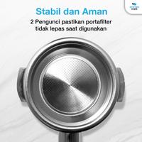 Gambar USEA x One Two Cups | Non Pressurized Portafilter E61 Stainless Steel 58mm Kayu - CHA304 - Hitam dari Usea Official Store Kota Administrasi Jakarta Barat 5 Tokopedia