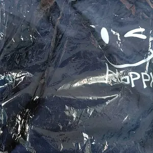 LURIANCLOTH - Sweater Wanita Happy korean Remaja Dewasa Sweater Cewe Flecce Murah Hitam / Putih / Misty / Denim Dusty / Mint Panjang Oversize