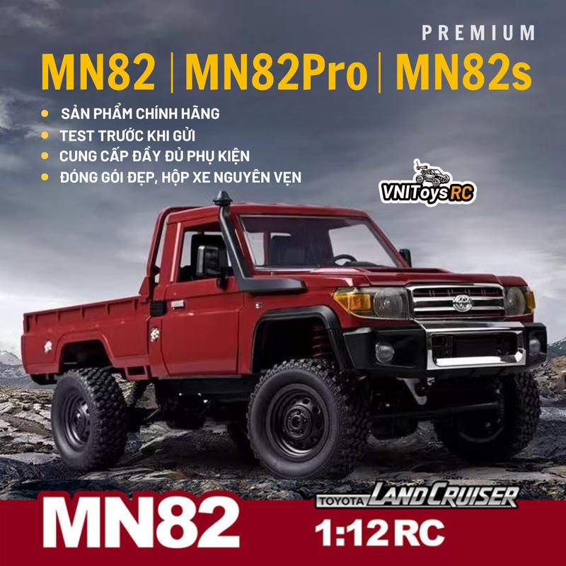 Xe Bán Tải Điều Khiển Từ Xa MN82/MN82PRO/MN82S 1/12 Xe Leo Núi 2 Cầu 2.4G, Động Cơ Mạnh, Pin Trâu
