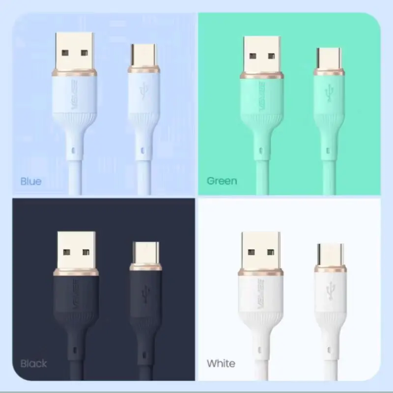 VeMee Data Kable VM-CB20M Micro-USB VM-CB20C Type-C VM-CB20L Lightning 5V2.4A 100cm Colorful CB20 1