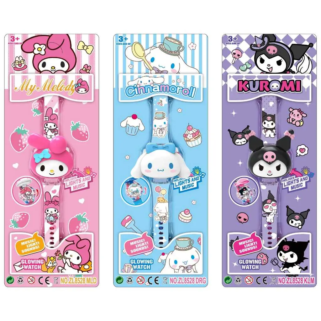 Qeis NEW Jam Tangan Anak Musik Karakter Baru dan Lampu karakter Melody Lagu dan Lampu