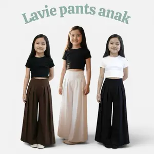 Elnaura - Lavie Pants Anak - Culote Palazzo Anak Celana Panjang Anak Umur 2-8 Tahun Bawahan Bahan Semiwool Premium Fashion