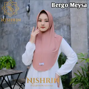 SIZE "L" BERGO ''MEYSA'' DAILY HIJAB INSTAN NISHRIN FASHION STORE